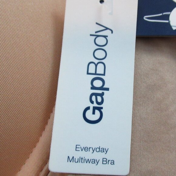 GAP GapBody Women's Everyday Essentials Multiway T-Shirt Bra, Brush Beige, 32DD - Picture 4 of 7